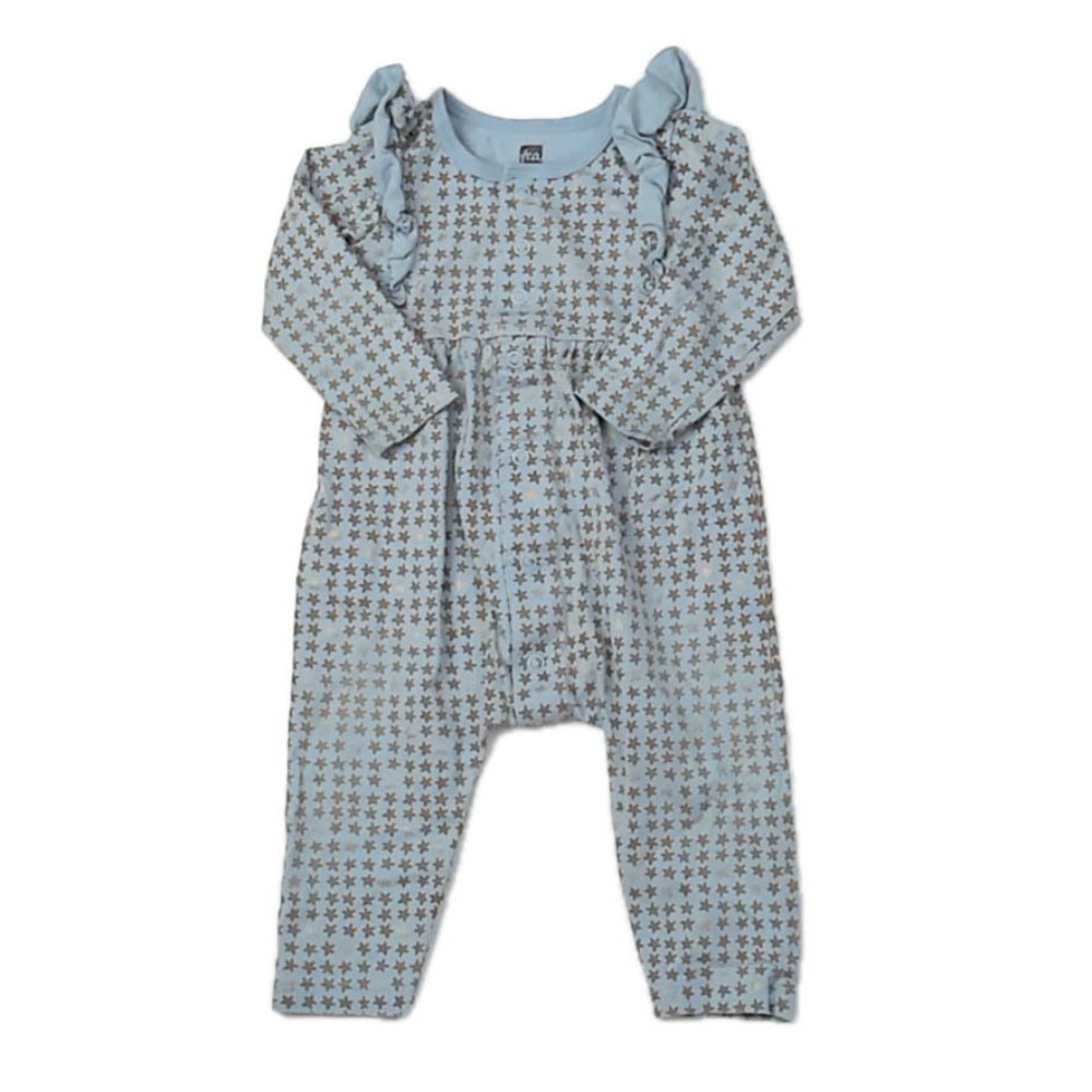Tea Collection Girls Blue Stars Long Sleeve Outfit size: 6-9 Months